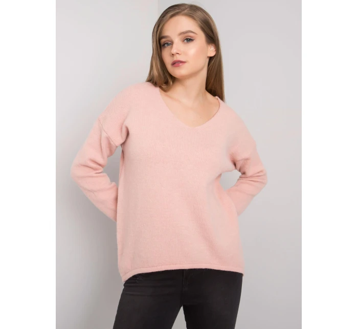 Sweter TW SW BI model 21717594 jasny różowy - FPrice Sweter TW SW BI model 21717594 jasny różowy - FPrice