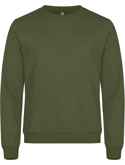 Mikina Clique Miami Roundneck Unisex 67.1030 armádna zelená