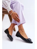 Klasyczne Baleriny Z Ozdobą Czarne Rivea Klasyczne Baleriny Z Ozdobą Czarne Rivea