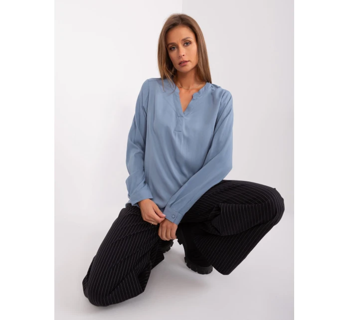 Blúzka D73792M11081A sivomodrá Blúzka D73792M11081A sivomodrá