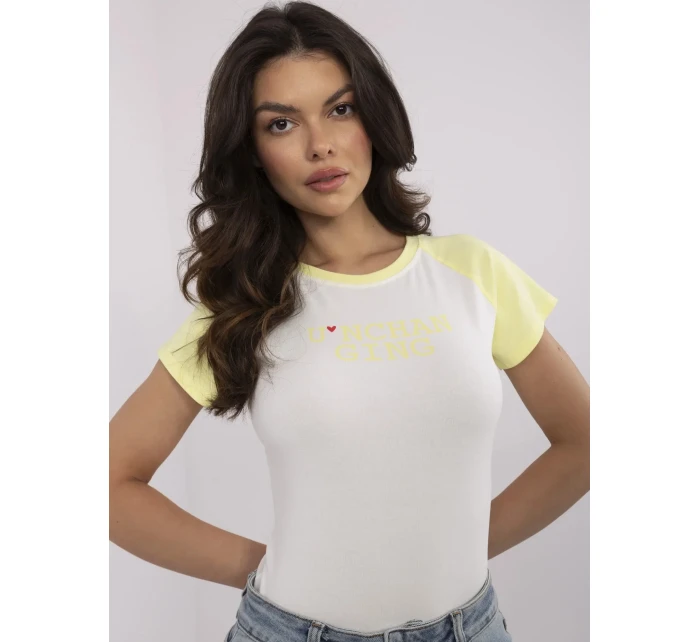 Tričko NM TS V7939.50 biele žlté