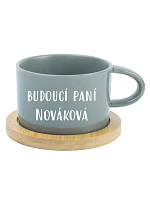 Personalizovaný keramický hrnček „MAKRONKA“ – budúca pani