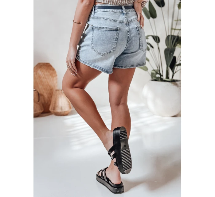 Dámské džínové šortky s páskem  modré Dstreet model 21987617 - FashionStreet