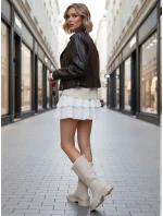 Dámské béžové kozačky Dstreet model 21994391 - FashionStreet