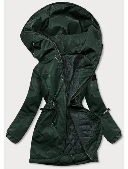 Zelená dámska bunda s kapucňou (B8105-10) Zelená dámska bunda s kapucňou (B8105-10)
