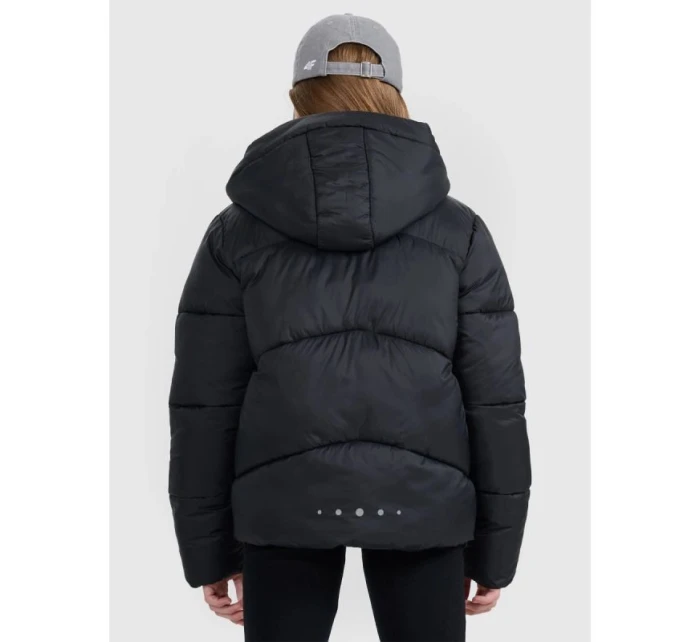 Dievčenská páperová bunda so syntetickou výplňou 4F 4FJRAW25TDJAF0817-20S