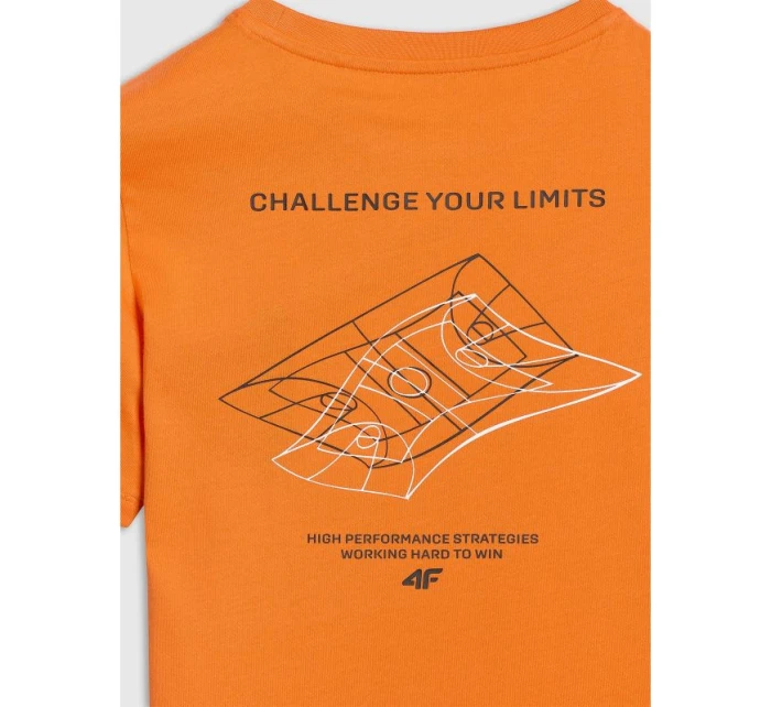 Chlapčenské tričko s potlačou 4F 4FJWAW25TTSHM2415-70S