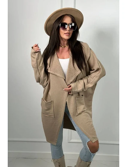 model 18856956 s kapsami světle béžová - K-Fashion