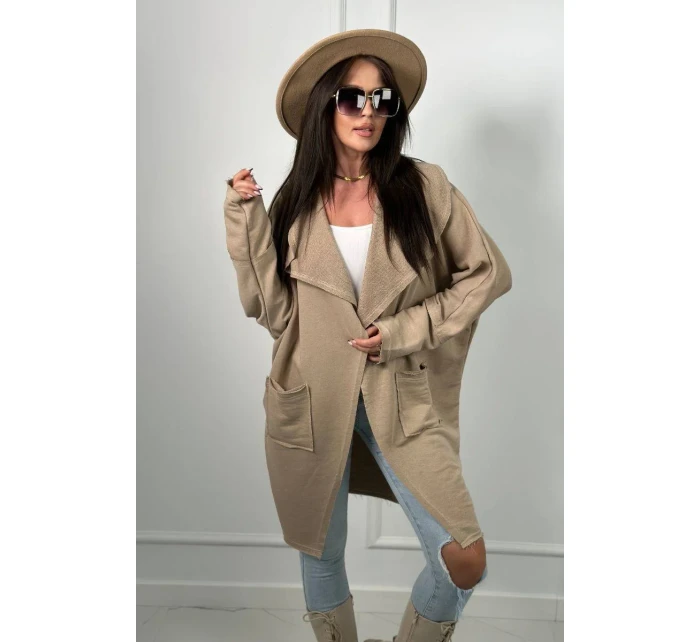 Kapska s vreckami svetlo béžová Kapska s vreckami svetlo béžová