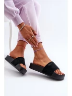 Dámské sandály na platformě z semiše Big Star model 21655540 černé - Big Star Shoes