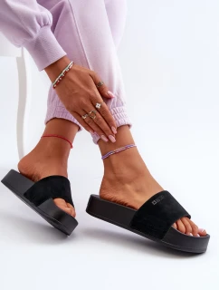 Dámské sandály na platformě z semiše Big Star model 21655540 černé - Big Star Shoes