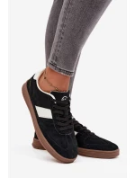 Semišové tenisky Vinceza - čierne