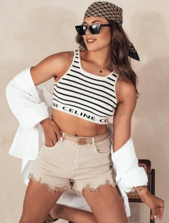 Dámské šortky beige model 21977838 - Dstreet