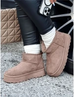 Dámske snežnice na platforme béžové BRINETTO FashionStreet ZY0568