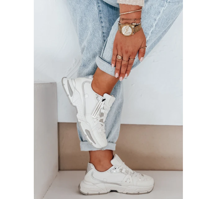 FashionStreet dámske biele tenisky ZY1017