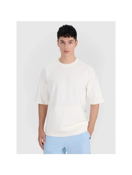 Pánska mikina s kapucňou a krátkym rukávom 4F 4FRSS25TSWSM2114-11S Pánska mikina s kapucňou a krátkym rukávom 4F 4FRSS25TSWSM2114-11S