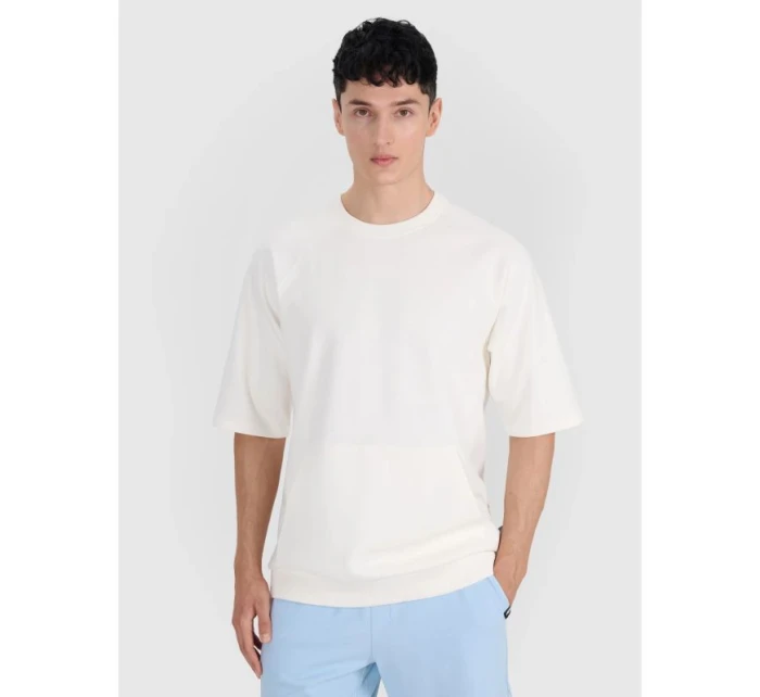 Pánska mikina s kapucňou a krátkym rukávom 4F 4FRSS25TSWSM2114-11S Pánska mikina s kapucňou a krátkym rukávom 4F 4FRSS25TSWSM2114-11S