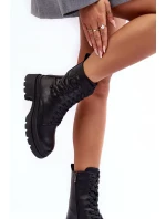 Kožené Workery Botky  Černé model 21633968 - S.Barski