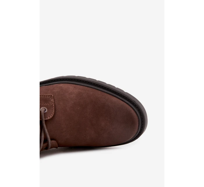 Semišové Zateplené Kotníkové Boty Na Zip Big Star model 21706081 Hnědé - Big Star Shoes