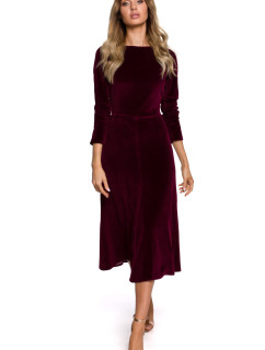 Made Of Emotion Dress M557 Maroon