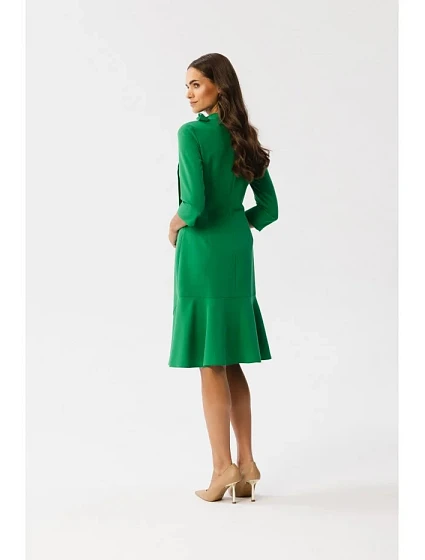 Dámské šaty model 22552536 zelené - STYLOVE Dámské šaty model 22552536 zelené - STYLOVE