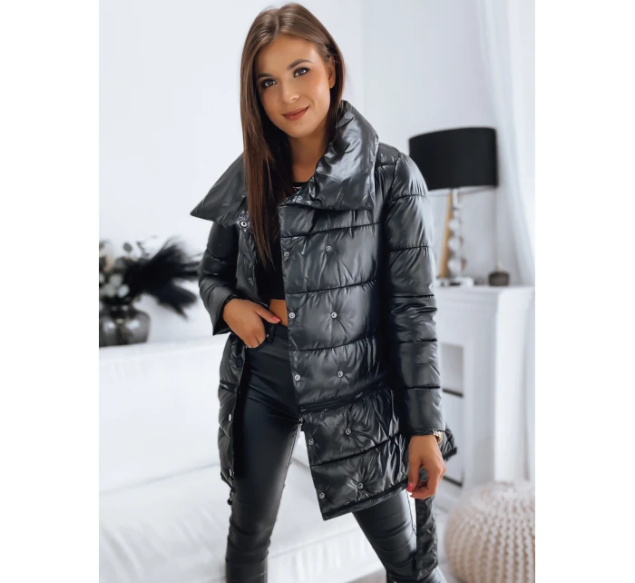 Dámská prošívaná bunda kabát PREMIUM černá Dstreet model 21966004 - FashionStreet Dámská prošívaná bunda kabát PREMIUM černá Dstreet model 21966004 - FashionStreet