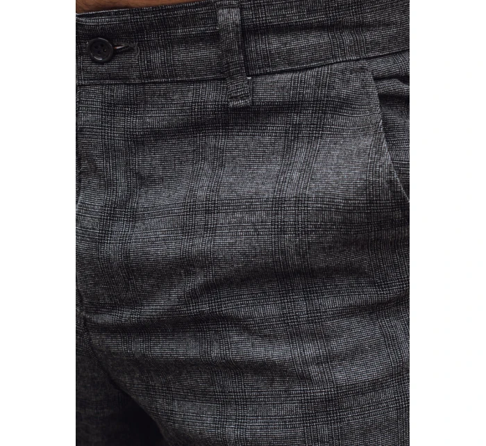 Pánske ležérne nohavice tmavosivé FashionStreet UX4399 Pánske ležérne nohavice tmavosivé FashionStreet UX4399