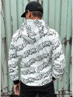 Pánská mikina s kapucí bílá Dstreet model 21978885 - FashionStreet