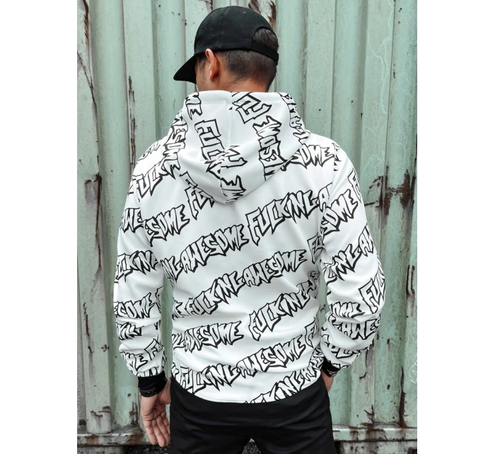 Pánská mikina s kapucí bílá Dstreet model 21978885 - FashionStreet