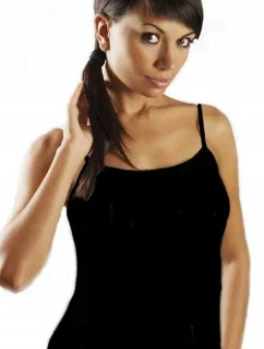 Čierna dámska košieľka Emili Rita XXL-XXXL