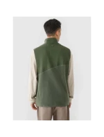 Pánske tričko bez rukávov so stojačikom 4F 4FRAW24TVESM172-43S