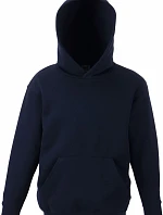 Fruit of the Loom Classic Kids Hooded Sweat Detská mikina s kapucňou 16.2043 tmavomodrá