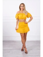 Hořčicová model 18746813 sada - K-Fashion