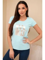 Dámske bavlnené tričko s mätou CHIC