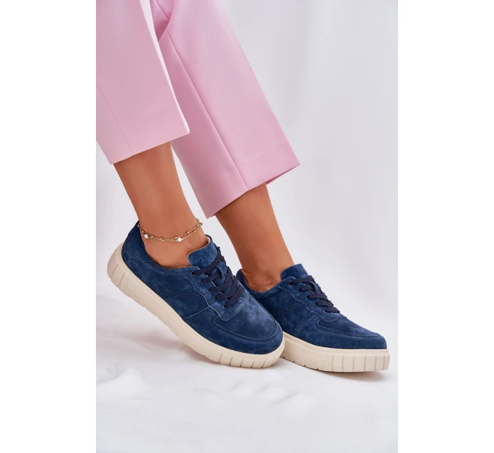 Semišové Dámské Tenisky Na Platformě model 21697031 - EVENTO