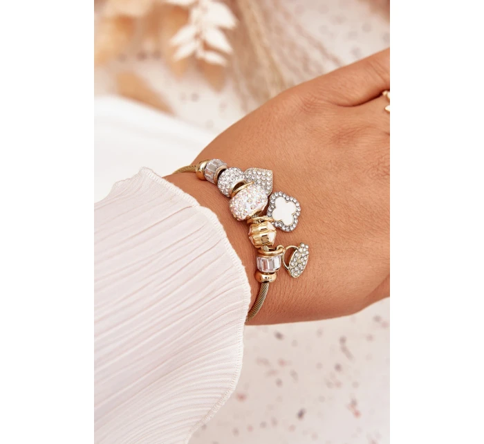 Dámský Náramek Charms Růžový Stříbrný Mouse Dámský Náramek Charms Růžový Stříbrný Mouse