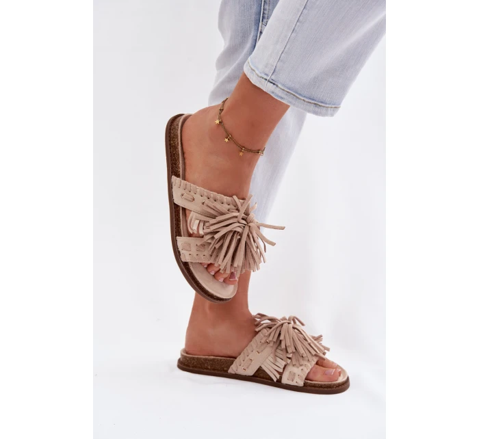 Dámské pantofle Béžové S model 21937747 - Boto