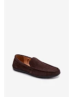 Pánské mokasiny z přírodního semiše Big Star model 22064020 Čokoládové - Big Star Shoes