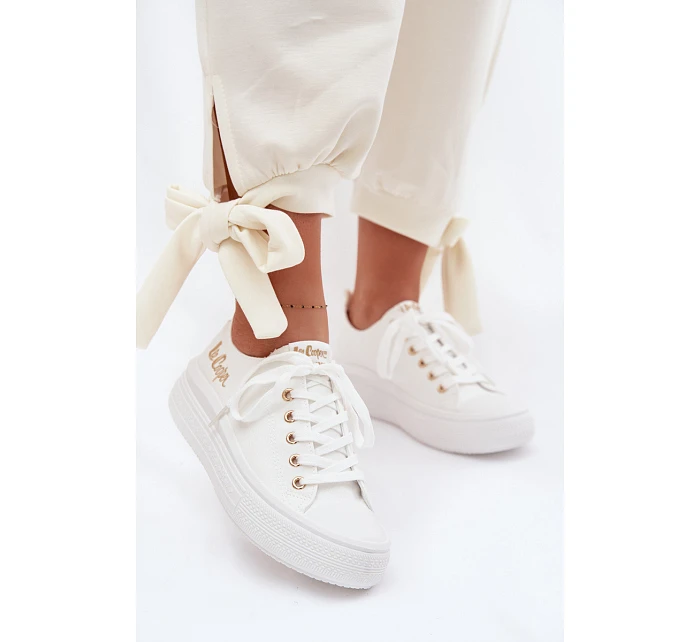 Platformové tenisky Lee Cooper LCW-26-44-4482 Bílé