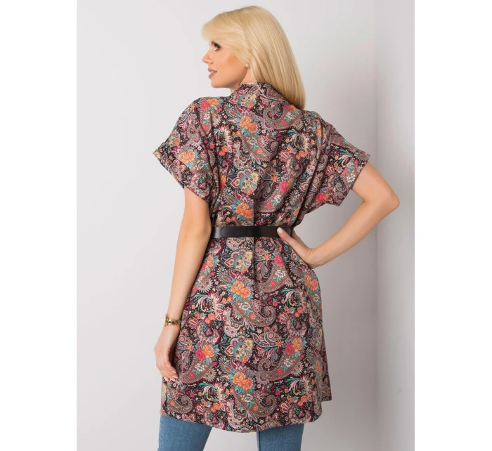 Dámsky prehoz DHJ PL 6025A.24X čierny a červený