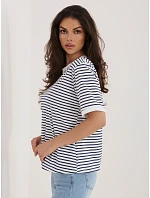 IT tričko TS 20881.85 tmavomodré a biele IT tričko TS 20881.85 tmavomodré a biele