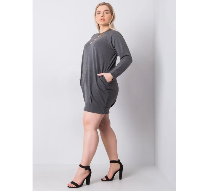 Šaty RV SK 6296.99 tmavo šedá
