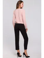 K037 Zavinovacia blúzka - púdrová