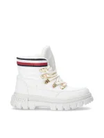 Tommy Hilfiger Čipkované topánky Ivory W T3A5-33062-1047101-101