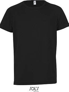SOL'S Sporty Kids Dětské raglánové sportovní tričko model 22524633 black
