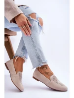 Zamszowe Wygodne Mokasyny Beżowe Giovana Zamszowe Wygodne Mokasyny Beżowe Giovana