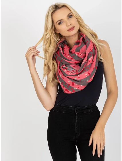 Tunelová šála AT KM model 21314336 růžová - FPrice