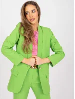 Dámske sako DHJ MA 15621 svetlo zelené Dámske sako DHJ MA 15621 svetlo zelené