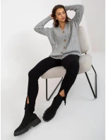 Dámsky sveter LC SW 8008 sivý