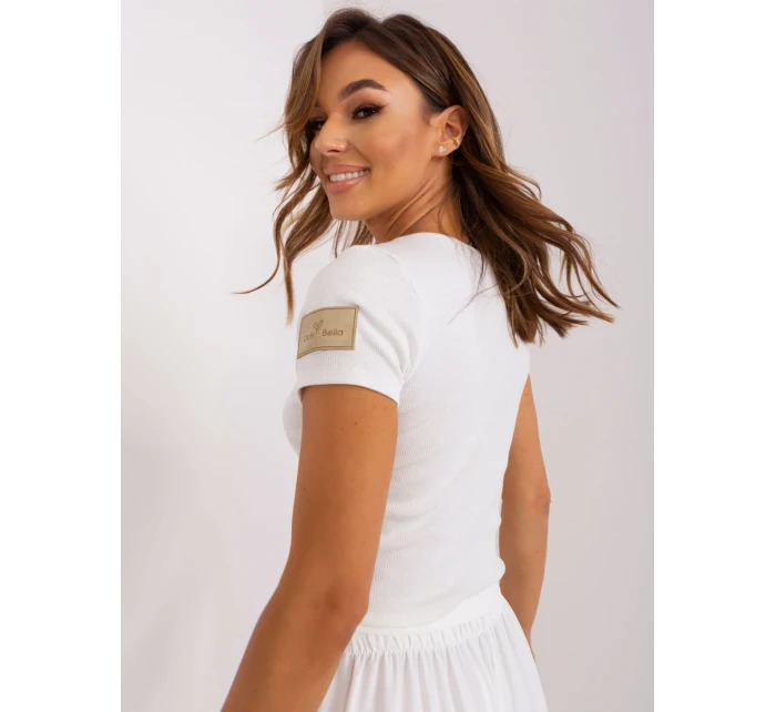 Bluzka TW BZ model 18728130 ecru - FPrice Bluzka TW BZ model 18728130 ecru - FPrice